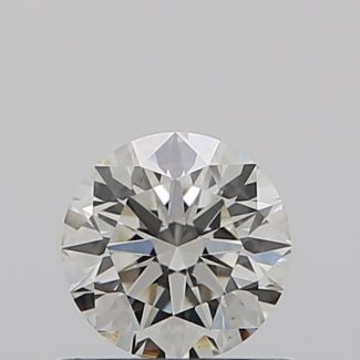 0.55 Carat Round J VS1 EX GIA Natural Diamond