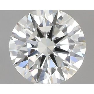 0.33 Carat Round I VVS2 EX GIA Natural Diamond