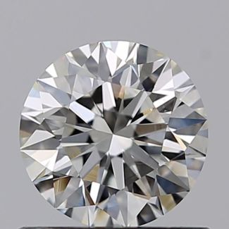 0.60 Carat Round H VS2 EX GIA Natural Diamond