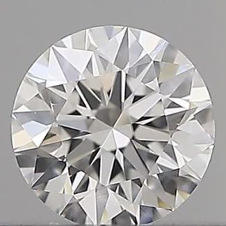 0.28 Carat Round F VVS1 EX GIA Natural Diamond