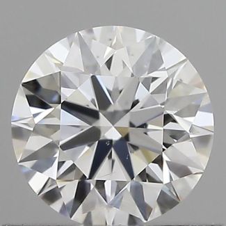 0.59 Carat Round D VS2 EX GIA Natural Diamond