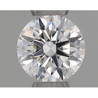 0.2 Carat Round D VVS1 EX VG GIA Natural Diamond