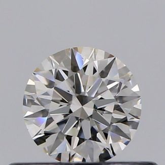 0.33 Carat Round H VVS2 EX GIA Natural Diamond