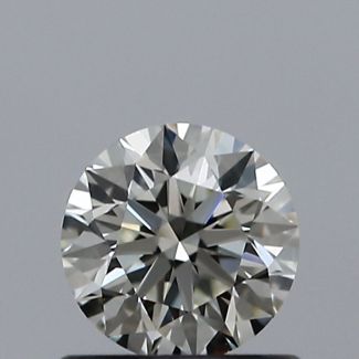 0.60 Carat Round K VVS2 EX GIA Natural Diamond