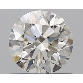 0.59 Carat Round H VS1 EX GIA Natural Diamond