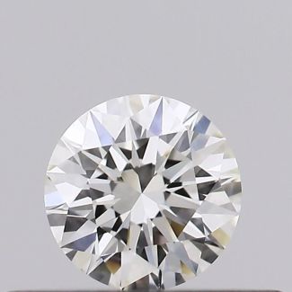 0.23 Carat Round H VVS2 EX GIA Natural Diamond