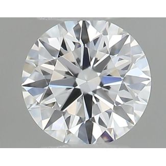 0.19 Carat Round E VVS2 EX GIA Natural Diamond