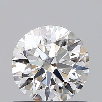 0.6 Carat Round E VVS2 EX GIA Natural Diamond