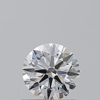 0.5 Carat Round D VVS1 EX GIA Natural Diamond