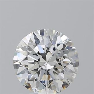 3.01 Carat Round H SI2 EX GIA Natural Diamond