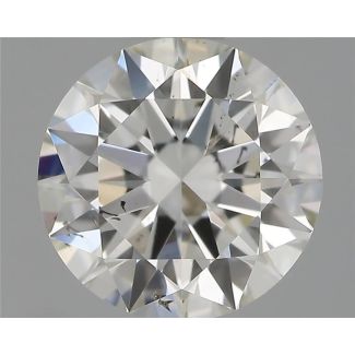 0.71 Carat Round H SI1 EX GIA Natural Diamond