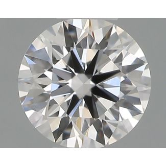 0.23 Carat Round F VVS2 EX GIA Natural Diamond