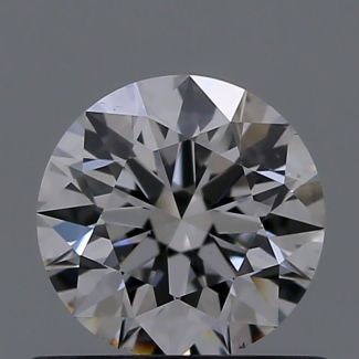 0.6 Carat Round D VS2 EX GIA Natural Diamond