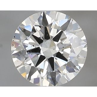 0.5 Carat Round H SI1 EX GIA Natural Diamond