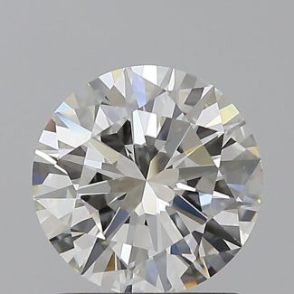 1.5 Carat Round H VVS1 EX GIA Natural Diamond