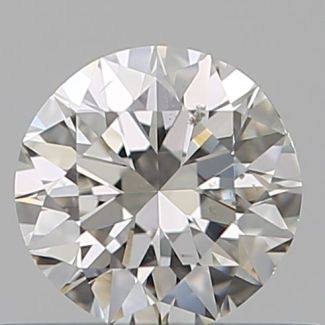 0.40 Carat Round H SI1 EX VG GIA Natural Diamond