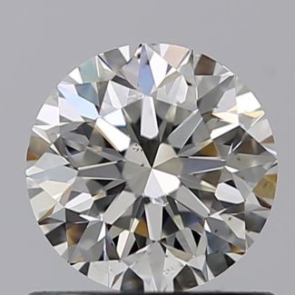 0.70 Carat Round H SI1 VG EX GIA Natural Diamond