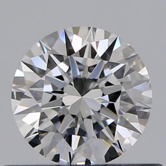 0.43 Carat Round E VVS2 EX GIA Natural Diamond