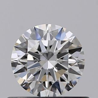 0.45 Carat Round F VS1 EX GIA Natural Diamond