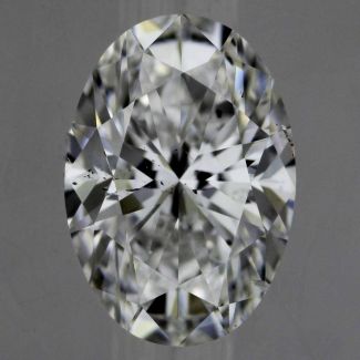 0.52 Carat Oval E SI1 - EX GIA Natural Diamond