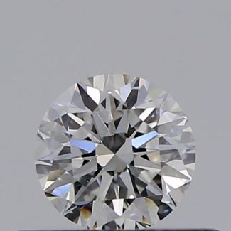 0.31 Carat Round F VVS1 VG EX GIA Natural Diamond