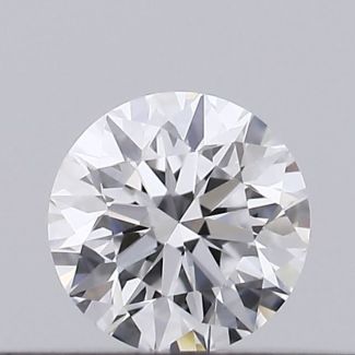 0.16 Carat Round D VVS1 EX GIA Natural Diamond