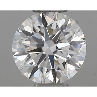 0.31 Carat Round G VVS2 EX IGI Natural Diamond