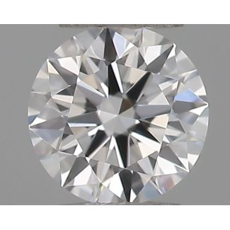 0.2 Carat Round E VVS2 EX GIA Natural Diamond