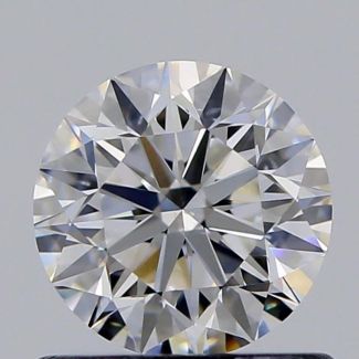 0.71 Carat Round F SI1 VG EX GIA Natural Diamond