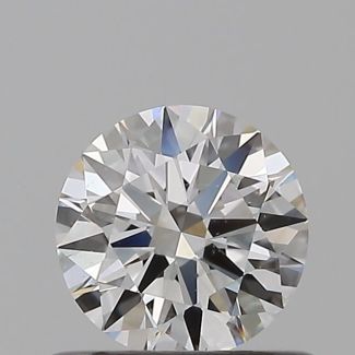 0.5 Carat Round F SI1 EX GIA Natural Diamond