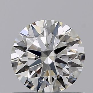 0.61 Carat Round I SI1 EX GIA Natural Diamond