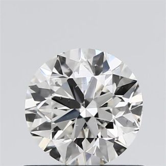 0.7 Carat Round H SI1 EX VG GIA Natural Diamond