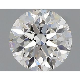 0.70 Carat Round F SI1 VG EX GIA Natural Diamond