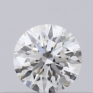 0.20 Carat Round H VVS2 EX GIA Natural Diamond