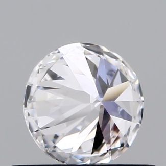 0.51 Carat Round D VVS2 EX GIA Natural Diamond