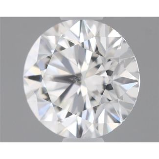 0.6 Carat Round H SI1 EX GIA Natural Diamond