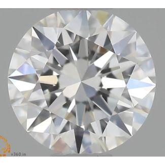 0.5 Carat Round G VVS2 EX GIA Natural Diamond