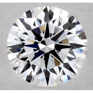 0.34 Carat Round E VVS1 EX GIA Natural Diamond