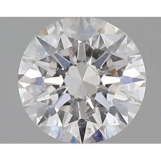 0.52 Carat Round F SI2 EX GIA Natural Diamond