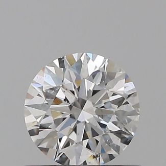 0.5 Carat Round E SI1 EX GIA Natural Diamond