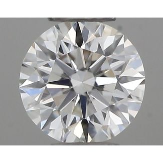 0.21 Carat Round G VVS2 EX VG GIA Natural Diamond