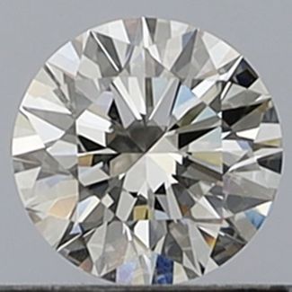 0.34 Carat Round F VVS2 EX GIA Natural Diamond