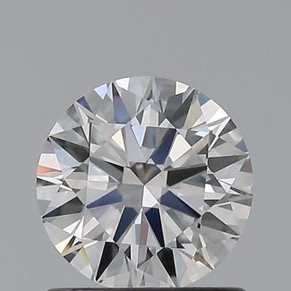 0.82 Carat Round E VVS1 EX GIA Natural Diamond