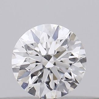 0.18 Carat Round E VVS2 EX GIA Natural Diamond