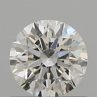 0.57 Carat Round H VS2 EX GIA Natural Diamond