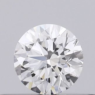 0.22 Carat Round F VVS2 EX GIA Natural Diamond