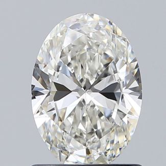 0.9 Carat Oval H VVS1 - VG GIA Natural Diamond