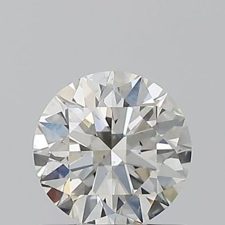 0.61 Carat Round H SI1 EX GIA Natural Diamond