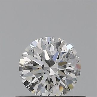 0.40 Carat Round F SI1 EX GIA Natural Diamond