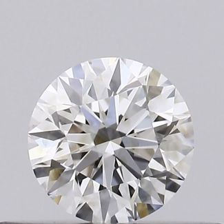 0.24 Carat Round F VVS2 EX GIA Natural Diamond